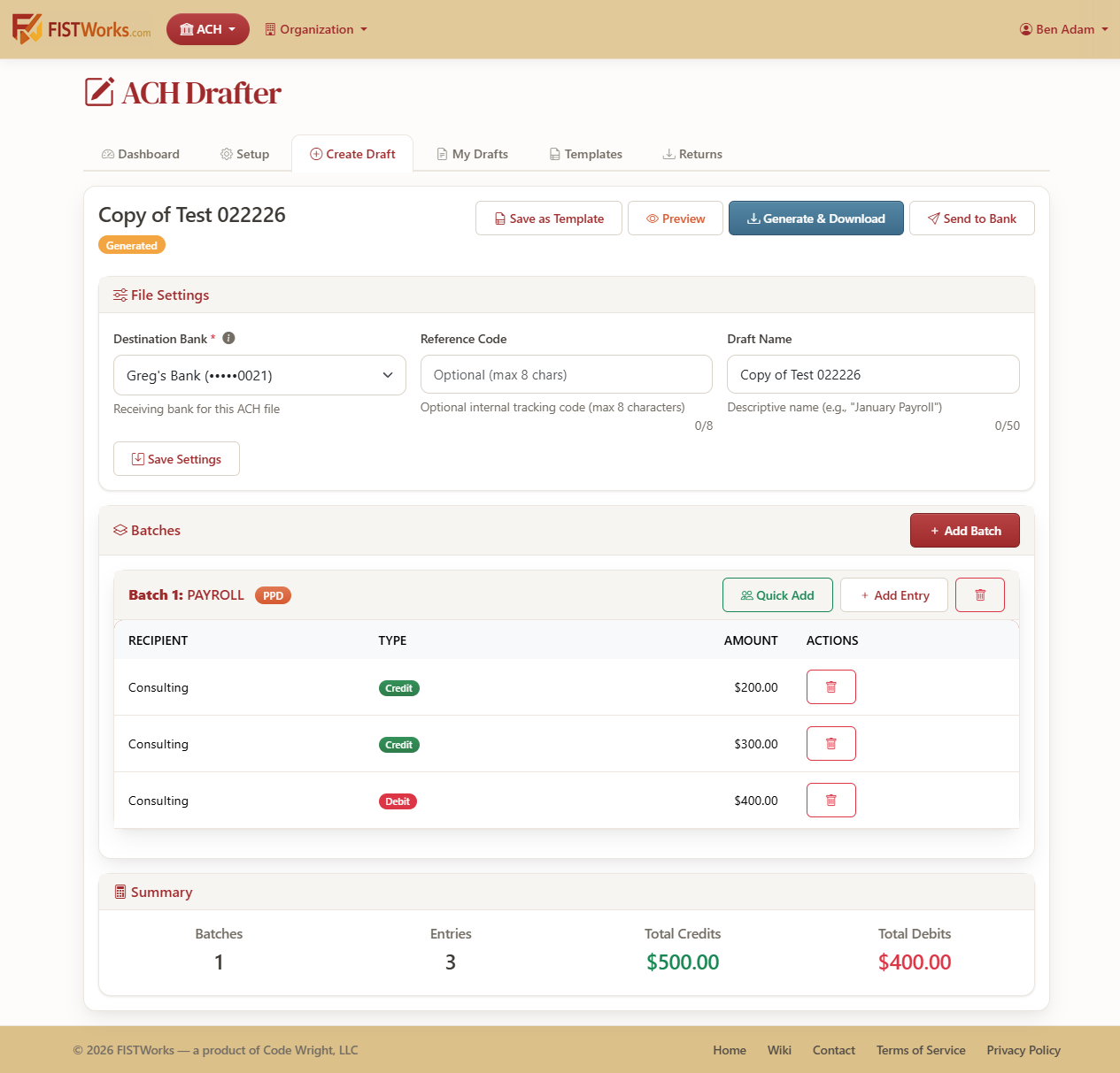 End-to-End Processing